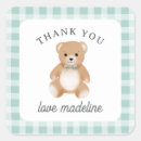 Zoek naar baby shower vierkante stickers Gingham