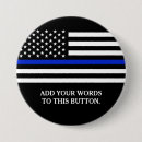 Zoek naar politie buttons Blauw
