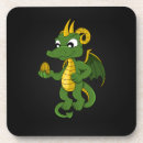 Zoek naar draken onderzetters Groen