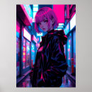 Zoek naar manga meisje posters Cyberpunk