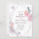 Zoek naar 1st birthday girl uitnodigingen Meisjes