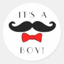 Zoek naar zwarte snor stickers Baby shower
