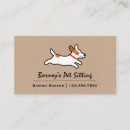 Zoek naar cartoon dieren visitekaartjes Jack russell