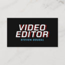 Zoek naar videografie visitekaartjes Minimalistisch