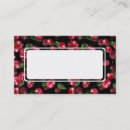 Zoek naar kersen visitekaartjes Zwart