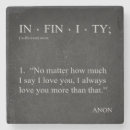 Zoek naar infinity onderzetters Liefde