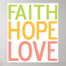 Zoek naar geloof hoop liefde posters Voor haar