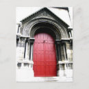 Zoek naar rode deur briefkaarten Kerk