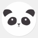 Zoek naar panda gezicht stickers Kawaï