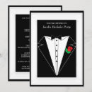 Zoek naar tux uitnodigingen Bruidegom