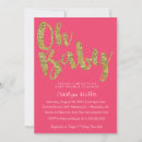 Zoek naar chevron babyshower uitnodigingen Glitter