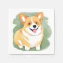 Zoek naar corgi papieren servetten Waterverf