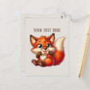 Zoek naar vossen briefkaarten Schattig
