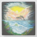 Zoek naar dolfijnen onderzetters Water