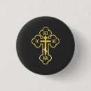 Zoek naar gouden kruis buttons Jesus