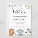 Zoek naar wild animal babyshower uitnodigingen Safari baby shower