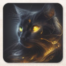 Zoek naar black cat onderzetters Zwart