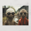 Zoek naar aliens briefkaarten Ongewoon
