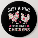 Zoek naar kippen buttons Hen