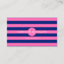 Zoek naar monogram hete roze visitekaartjes Modern
