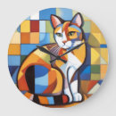 Zoek naar kat klokken Abstract