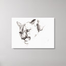 Zoek naar katten tekening canvas prints Dier
