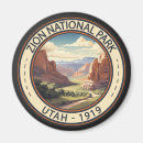 Zoek naar zion national park magneten Retro vintage reizen