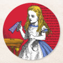 Zoek naar alice wonderland onderzetters Illustratie