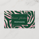 Zoek naar roze zebra visitekaartjes Groen