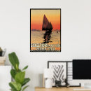 Zoek naar zonsondergang in venetië posters Vintage