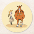 Zoek naar grappig paard onderzetters Cartoon