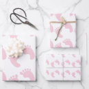 Zoek naar voetafdruk cadeaupapier Baby shower