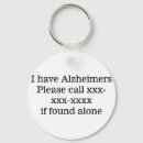 Zoek naar ziekte sleutelhangers Alzheimer