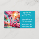 Zoek naar flamingos visitekaartjes Tropisch