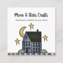 Zoek naar blauwe sterren visitekaartjes Maan en sterren