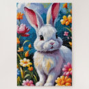 Zoek naar konijnen puzzels Schattig konijn