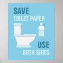 Zoek naar toiletpapier posters Blauw