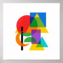 Zoek naar geometrische vormen posters Ontwerp