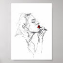 Zoek naar rode lippenstift posters Voor haar