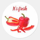Zoek naar peper stickers Rode paprika