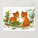 Zoek naar vossen briefkaarten Sneeuw