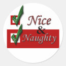 Zoek naar naughty stickers Kerstman's lijst