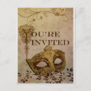 Zoek naar theater kaartje uitnodigingen Maskerade