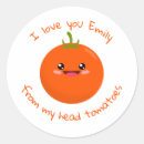Zoek naar grappige tomaat stickers Ik hou van je