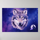 Zoek naar huilende wolf maan posters Wolven