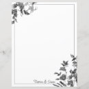 Zoek naar zwarte witte bloemen briefpapier Minimalistisch