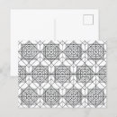 Zoek naar zwarte lijnen briefkaarten Zwart wit