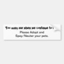 Zoek naar dieren bumperstickers Spay