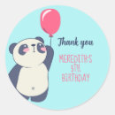 Zoek naar blauwe panda stickers Schattig