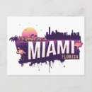 Zoek naar miami zonsondergang briefkaarten Oceaan